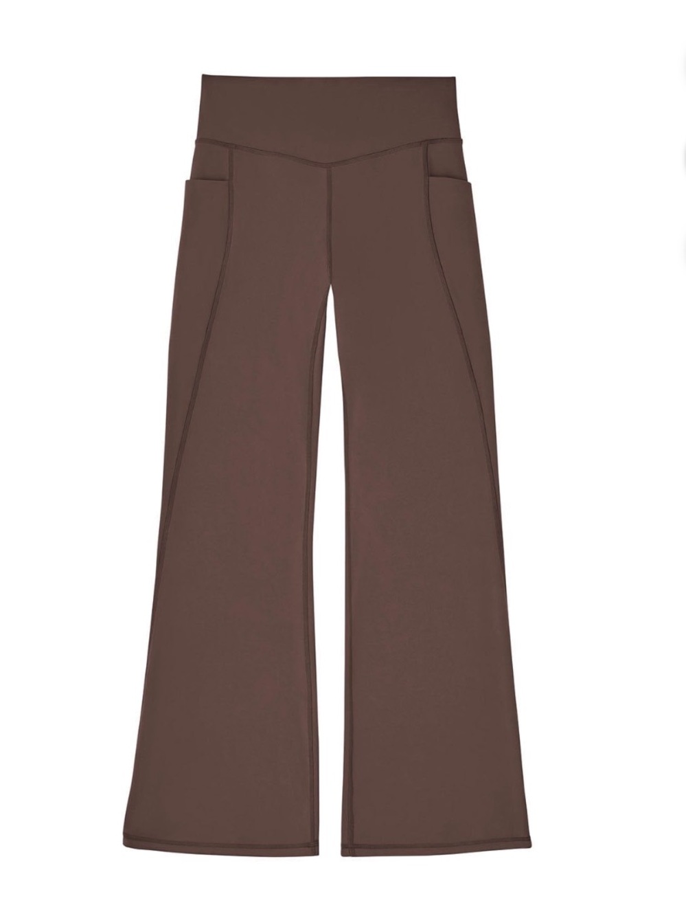 Women's Brown Flare Yoga Pants (Size Medium)
